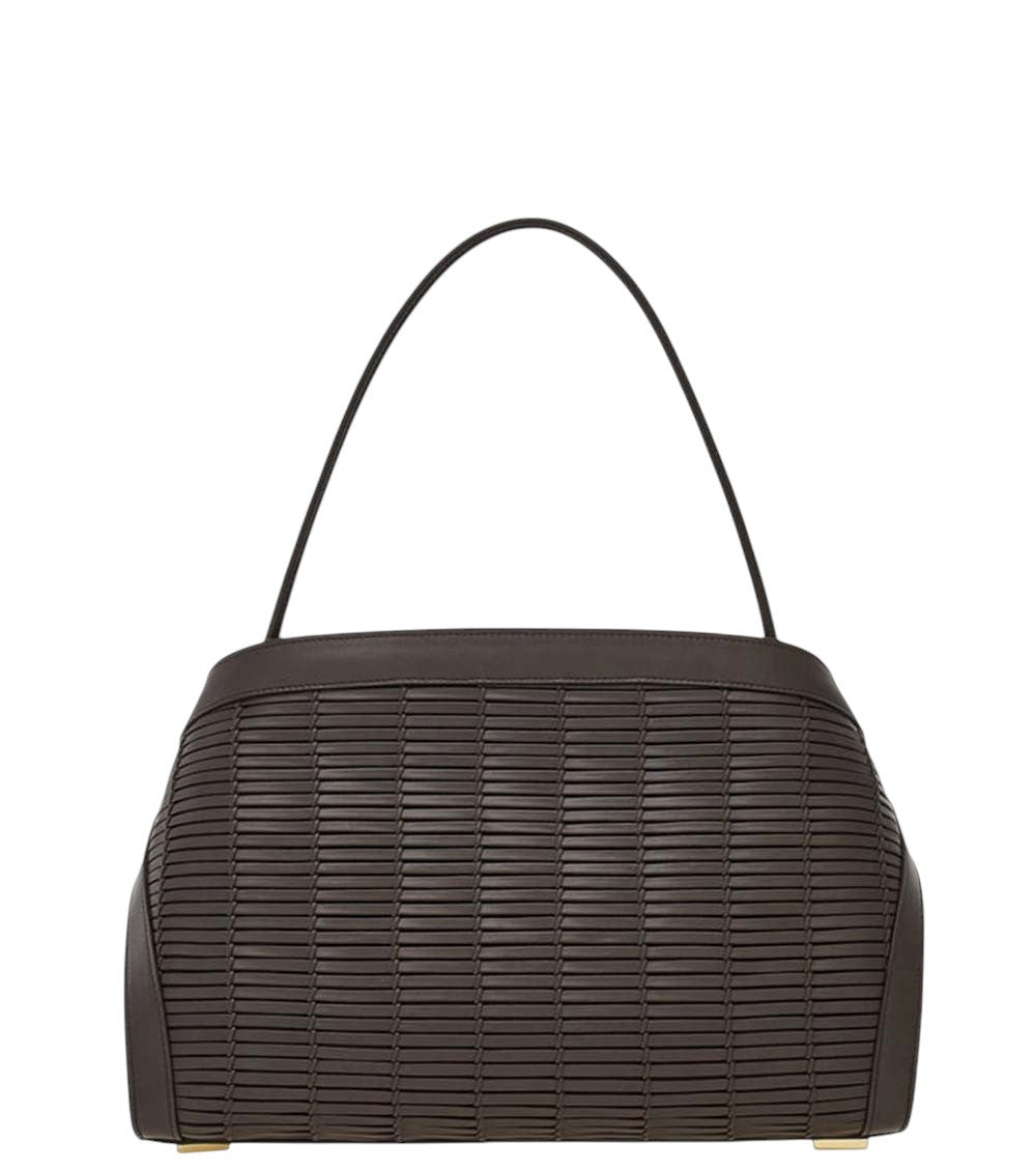 Dark Brown Hug Soft Medium Shoulder Bag 4