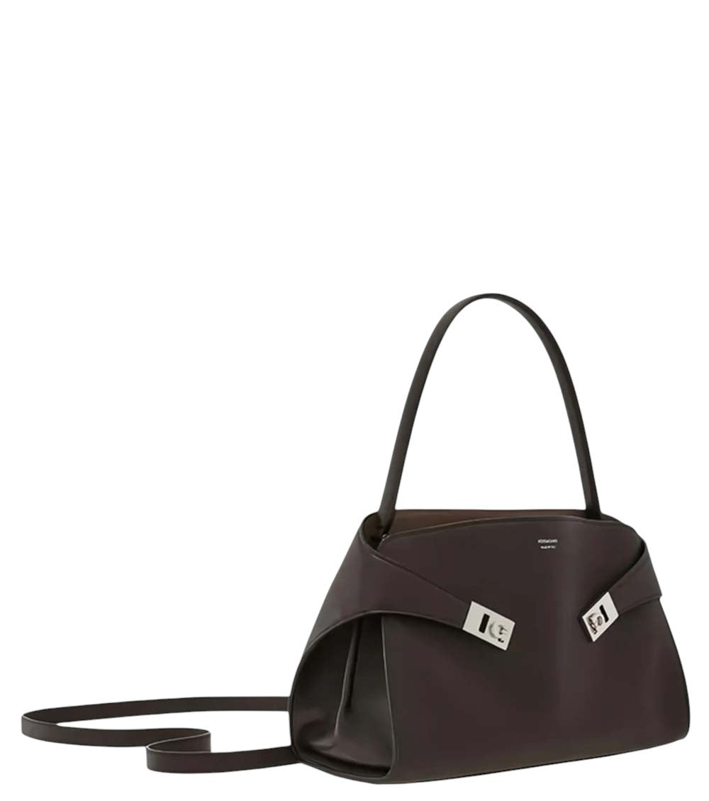 Dark Brown Hug Soft Medium Shoulder Bag 4