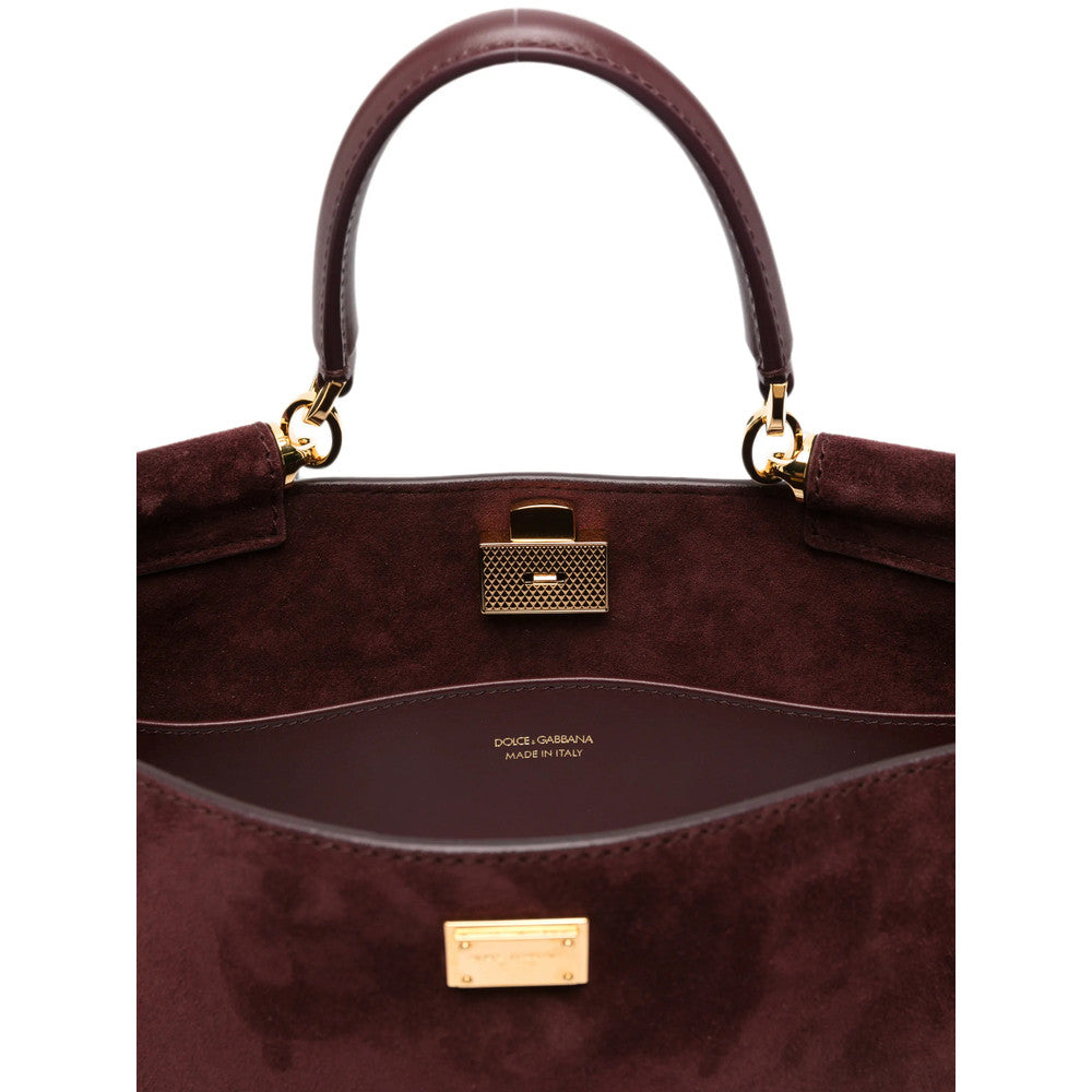 Red Vittoria Medium Satchel 4