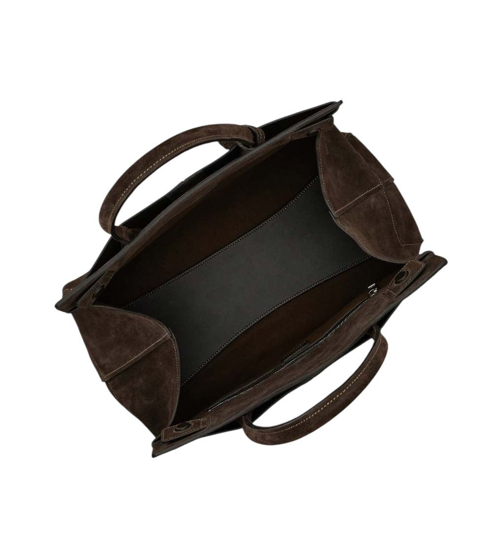 Brown Logo Medium Tote 3