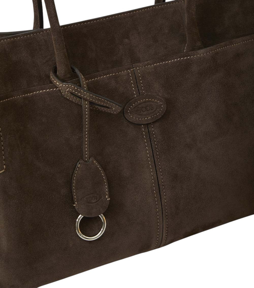 Brown Logo Medium Tote 4