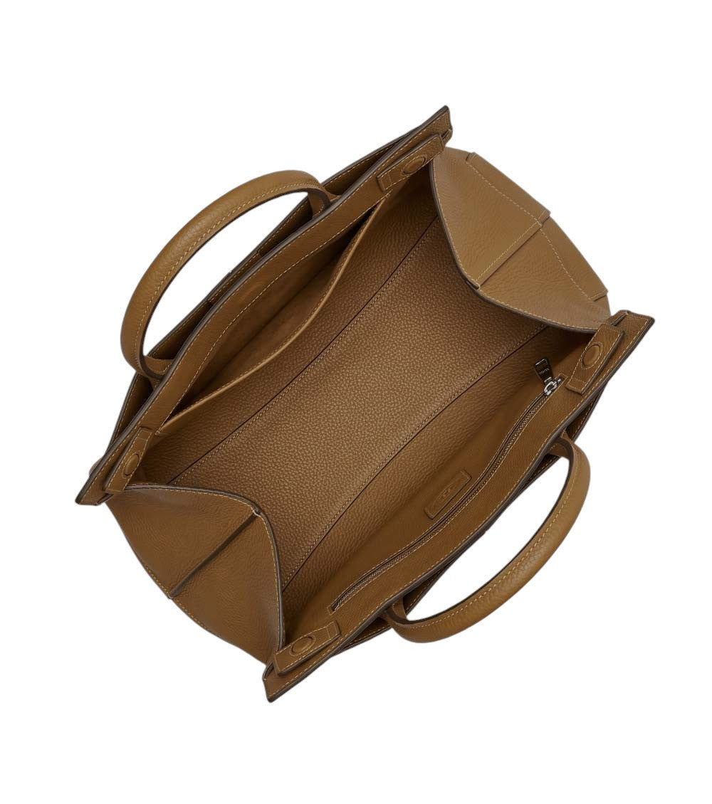 Brown Logo Medium Tote 3