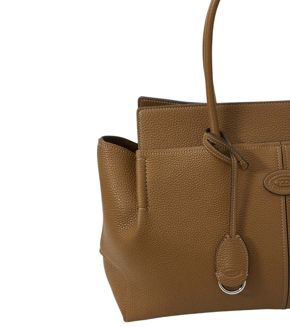 Brown Logo Medium Tote 4