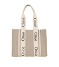Beige Woody Tote Bag 1