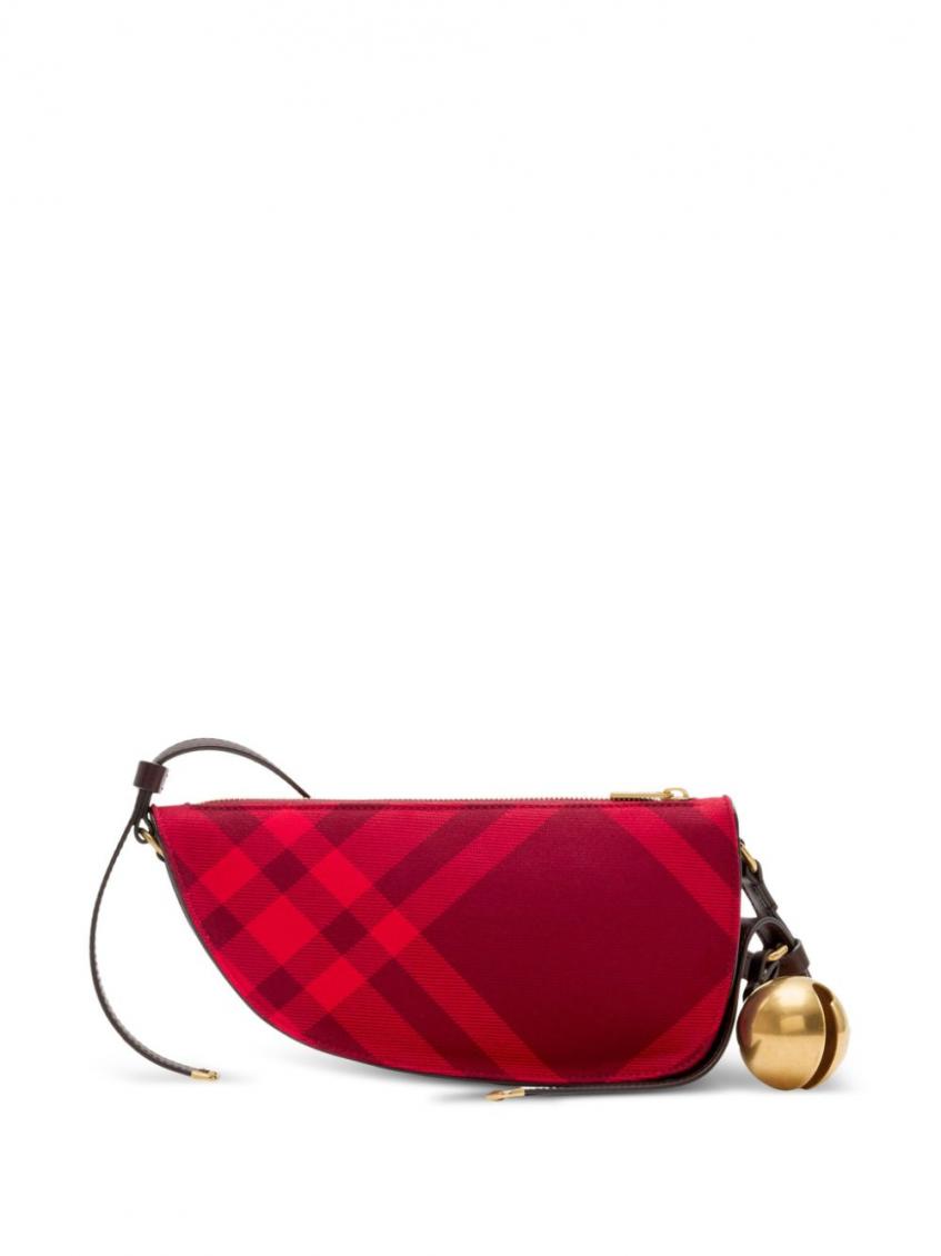 Red Charm Solid Medium Shoulder Bag 4