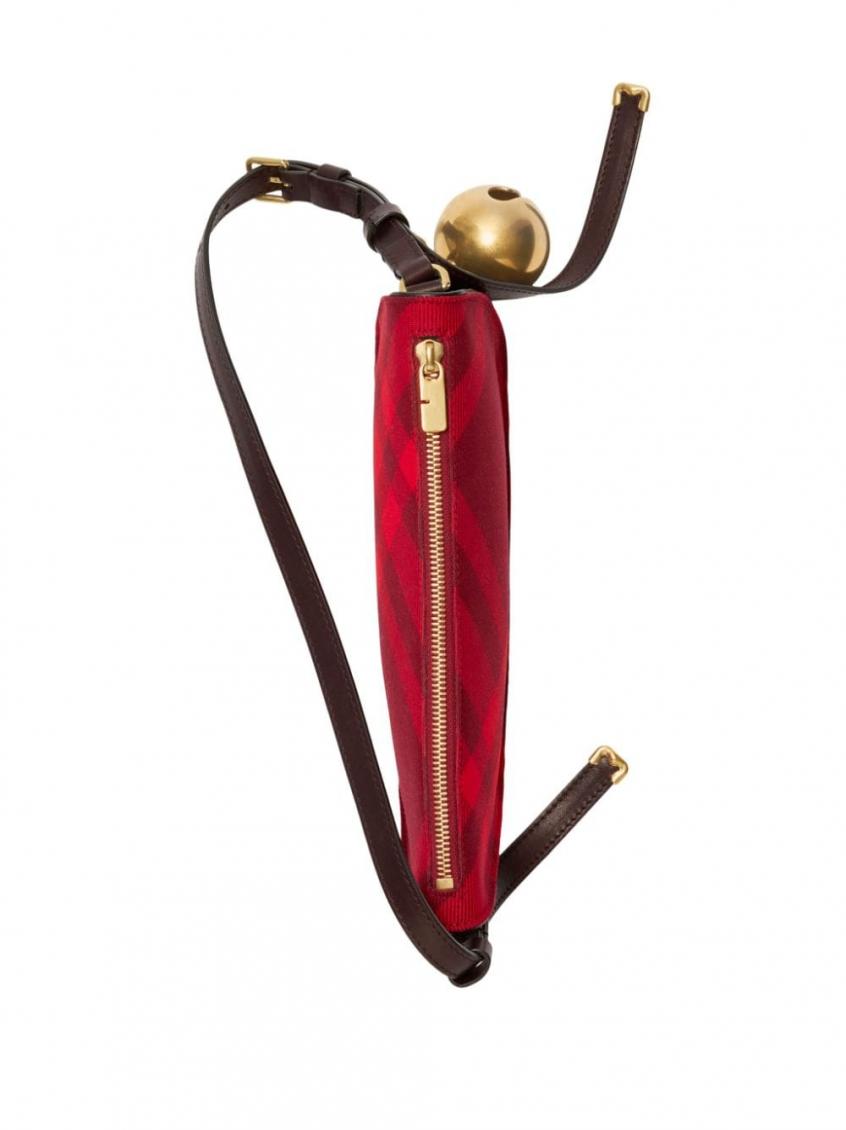 Red Charm Solid Medium Shoulder Bag 5