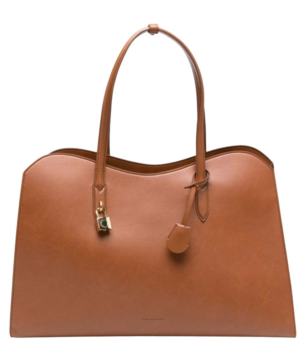 Brown Ryder Top Zip Large Tote 1
