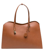 Brown Ryder Top Zip Large Tote 1