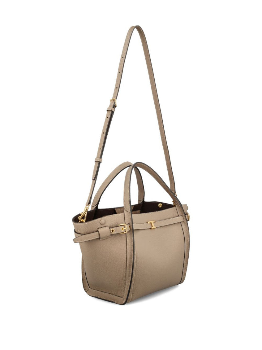 Beige Logo Small Tote 4