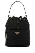 Black Logo Duet Bucket Bag 1