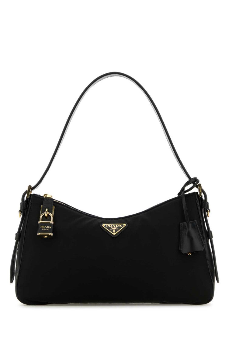Black Logo shoulder bag 1