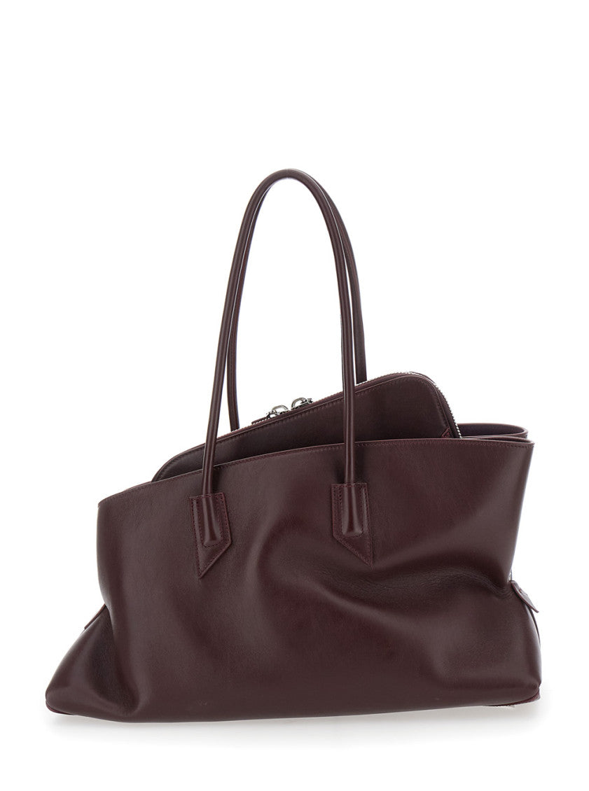 Purple Passeggiata Top Zip Medium Tote 2