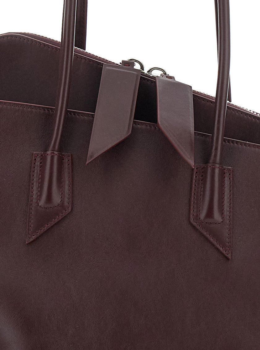 Purple Passeggiata Top Zip Medium Tote 3