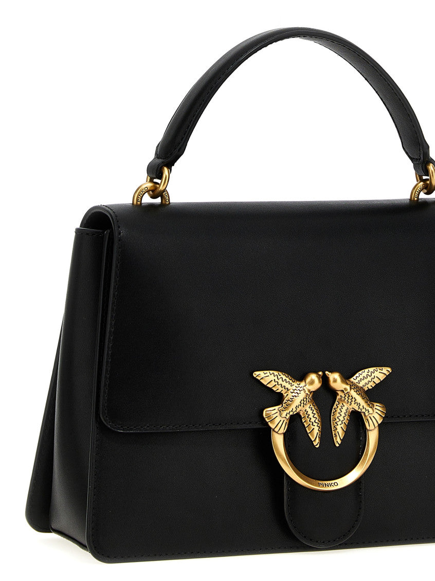 Black Love Birds Satchel bag 3