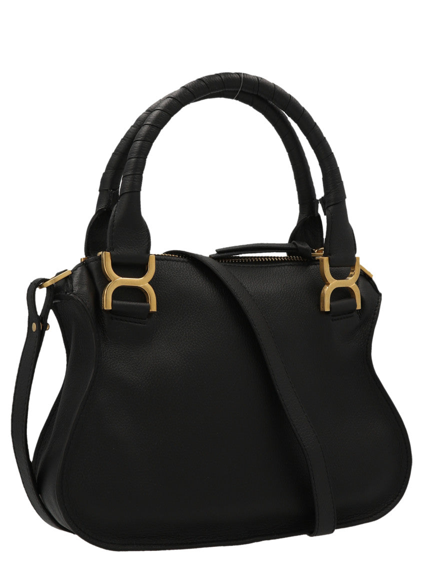 Black 'Marcie' Satchel Bag 2