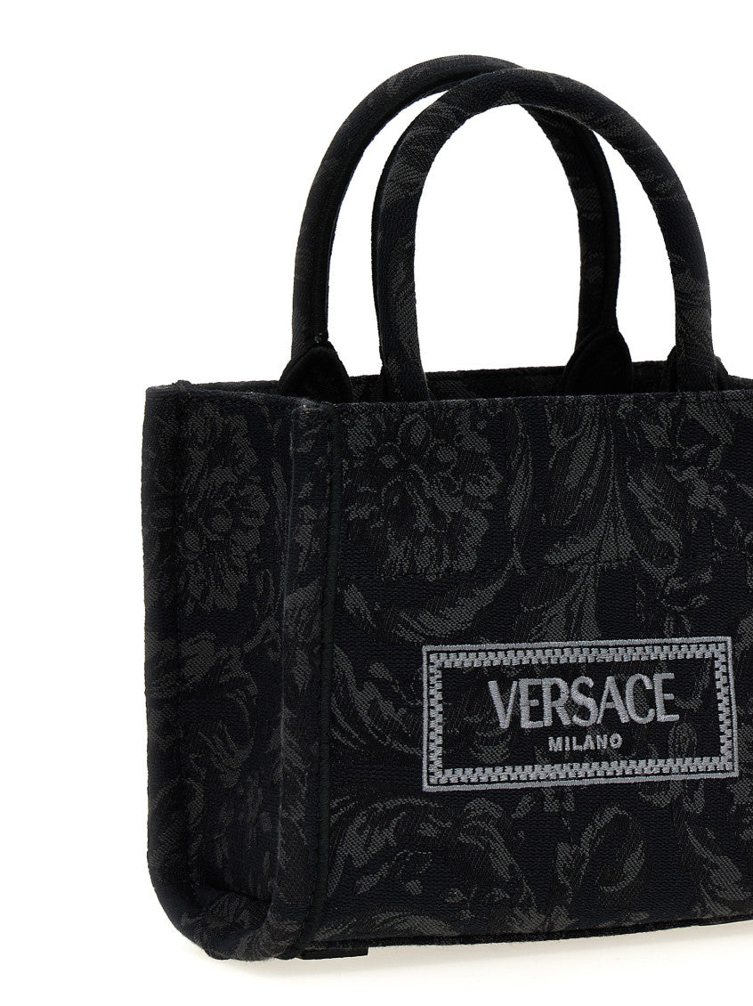 Black 'Extra Small Athena' Tote Bag 3