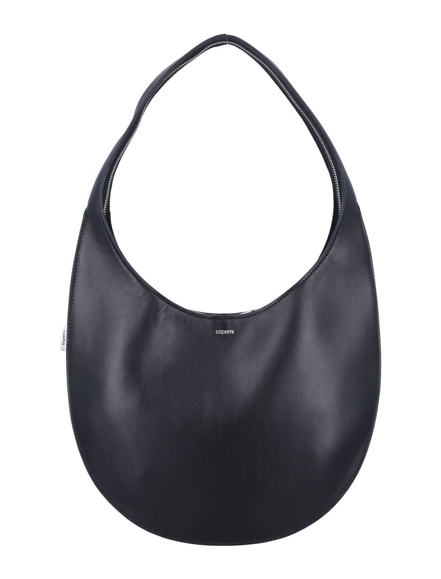 Black Logo Medium Shoulder Bag 1