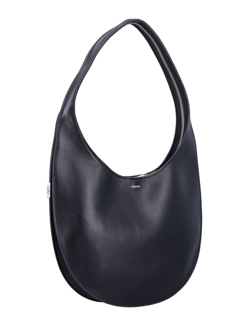 Black Logo Medium Shoulder Bag 2