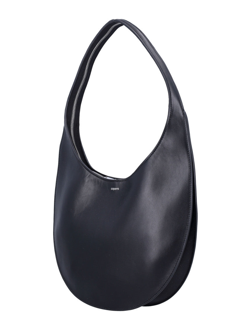 Black Logo Medium Shoulder Bag 3