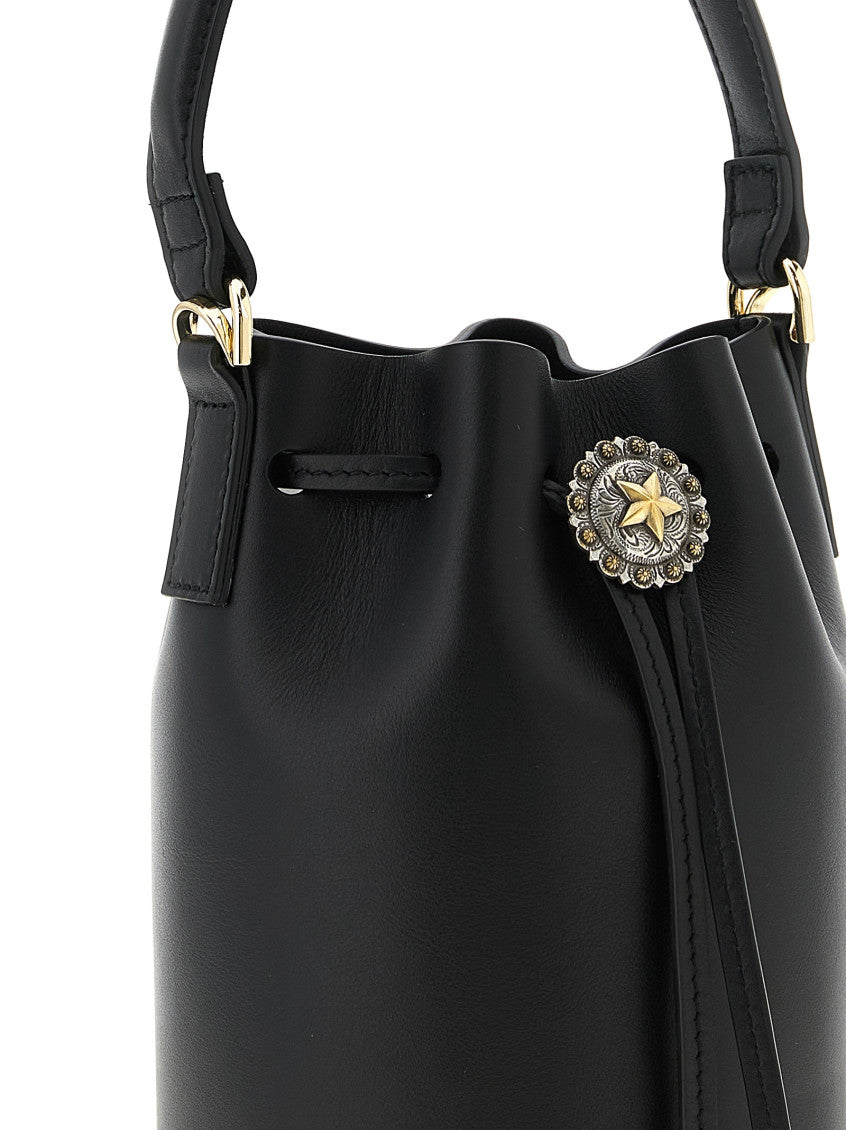 Black Dori Mini Bucket Bag 4