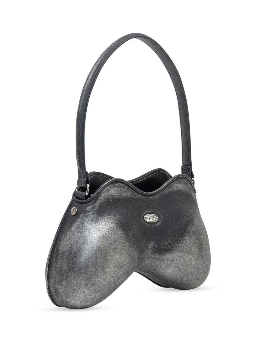 Silver Double-D-Rigid Large shoulder bag 2