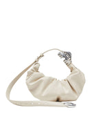White Grab-D-Small scruched Hobo 1