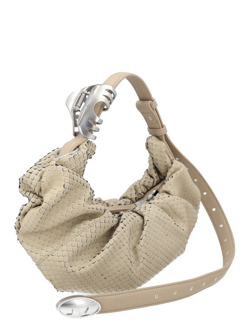 Beige Grab-D-Small Hobo 3
