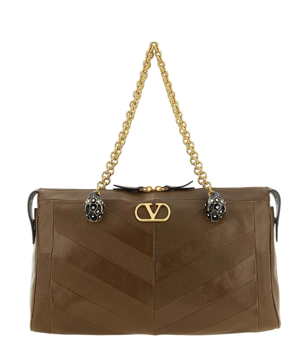 Brown Panthea Medium Shoulder Bag 1