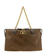 Brown Panthea Medium Shoulder Bag 1