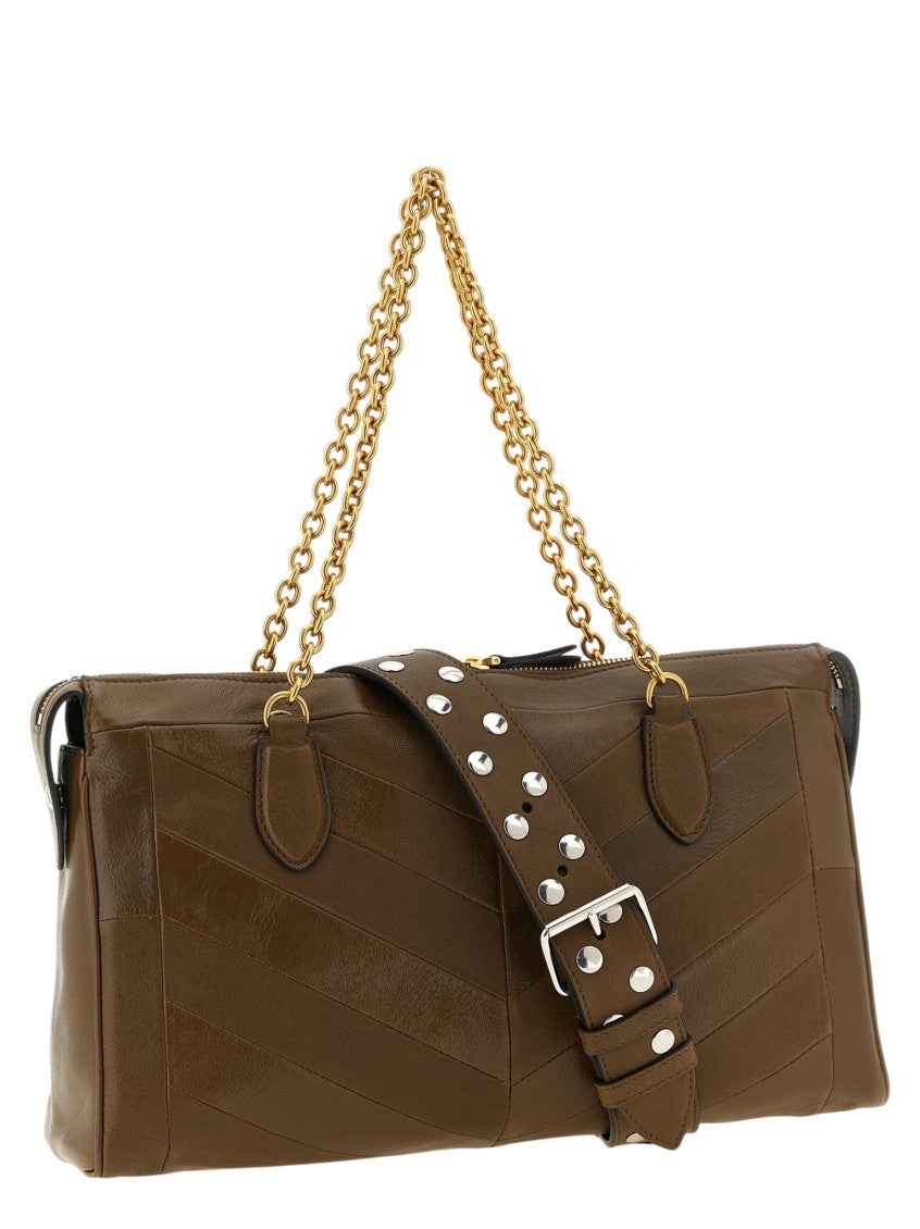 Brown Panthea Medium Shoulder Bag 2