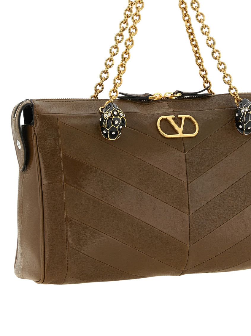Brown Panthea Medium Shoulder Bag 3