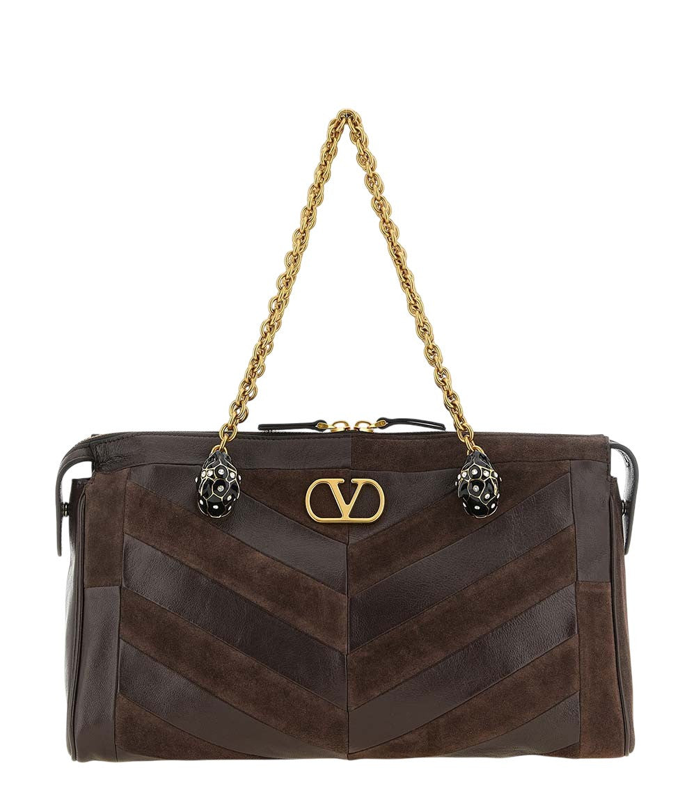 Brown Panthea Medium Shoulder Bag 1