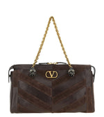 Brown Panthea Medium Shoulder Bag 1