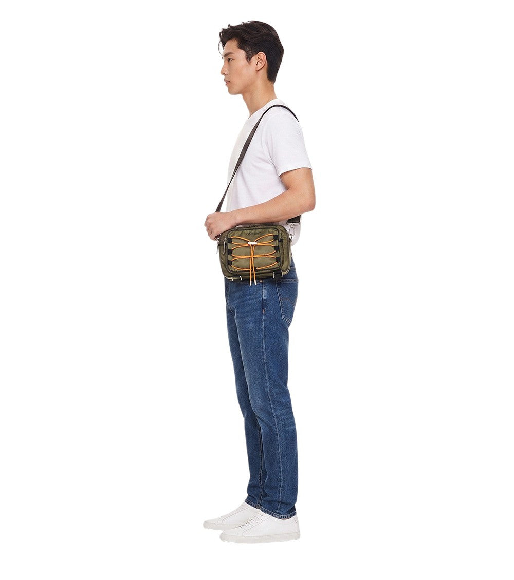 Dark Green Courrier Small Crossbody Bag 5
