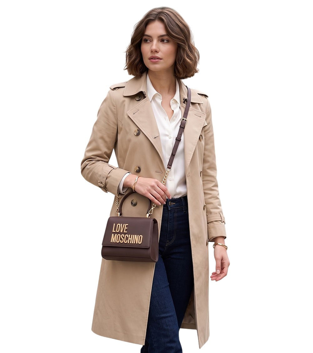 Brown Logo Small Satchel 4