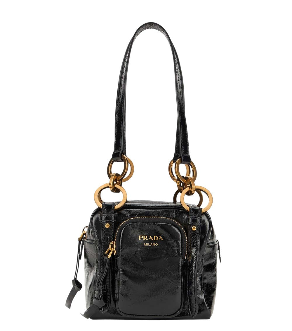 Black Dangle Mini Shoulder Bag 1