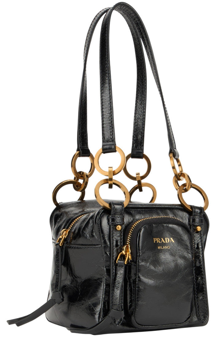 Black Dangle Mini Shoulder Bag 2