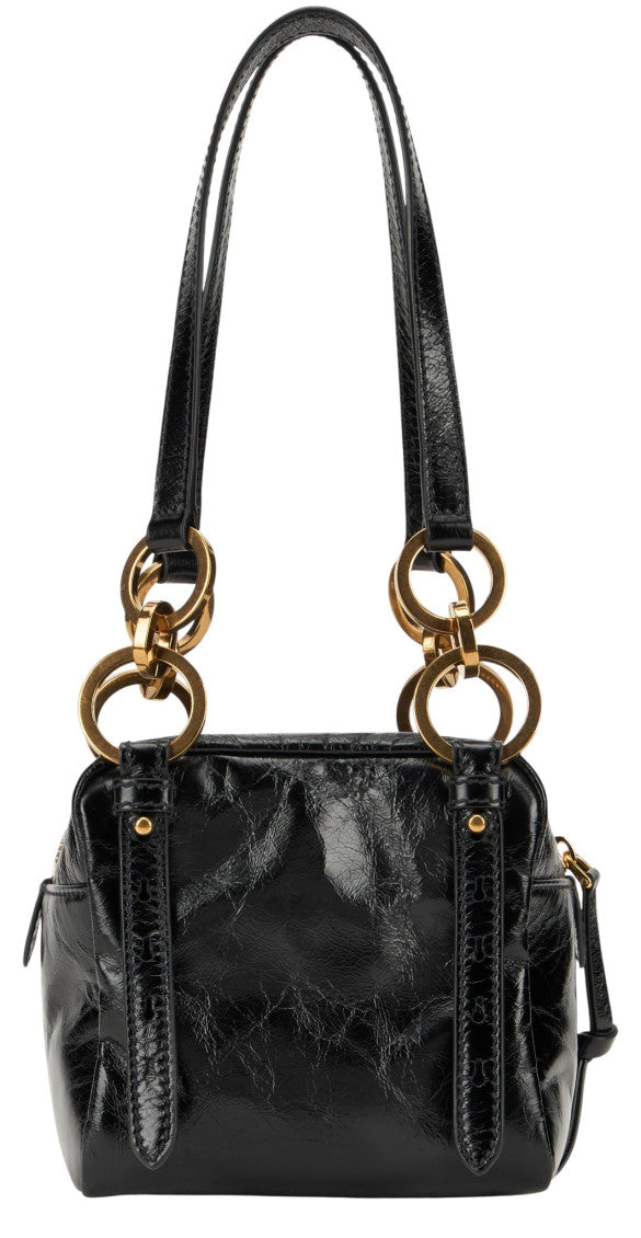 Black Dangle Mini Shoulder Bag 3