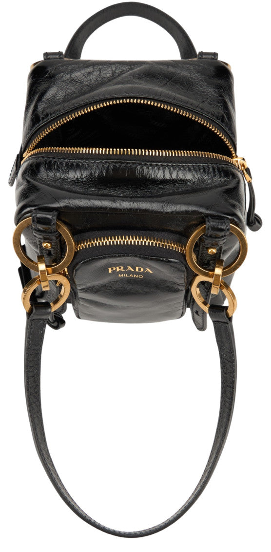Black Dangle Mini Shoulder Bag 4