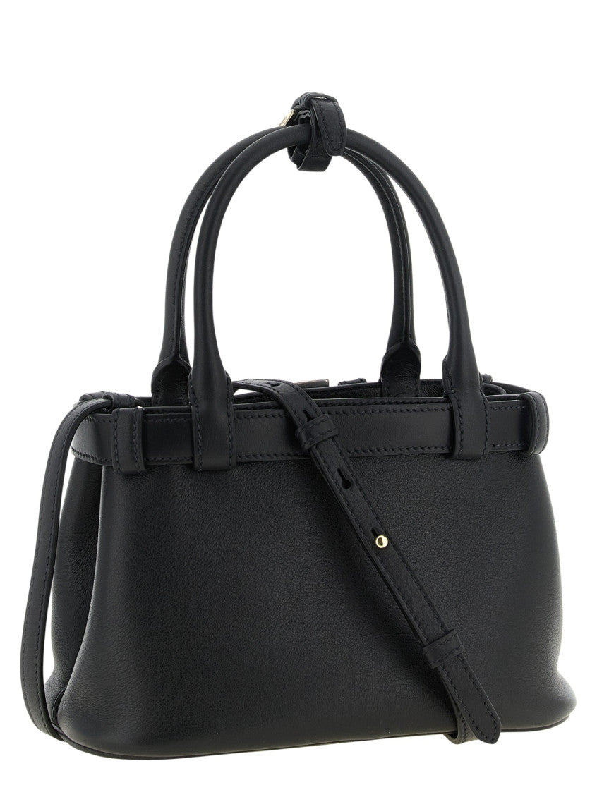 Black Buckle Small Satchel 3