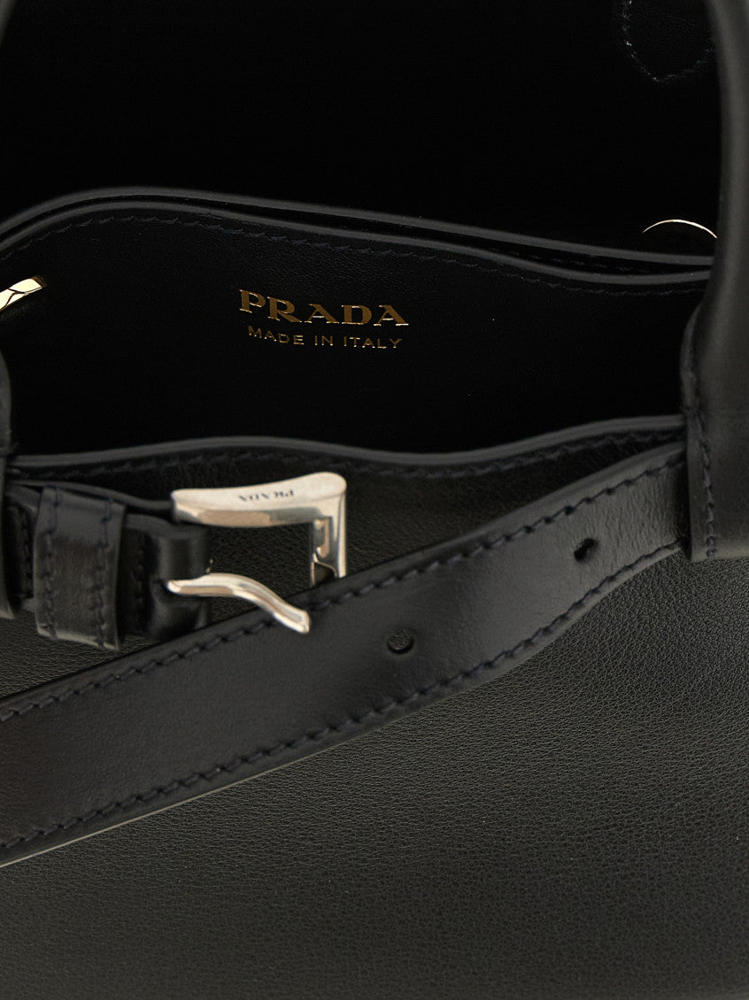Black Buckle Small Satchel 4