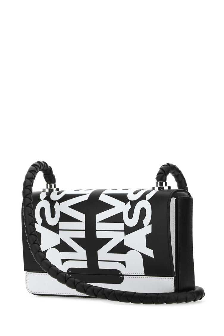 BlackWhite Two-tone Leather Crossbody Bag 2