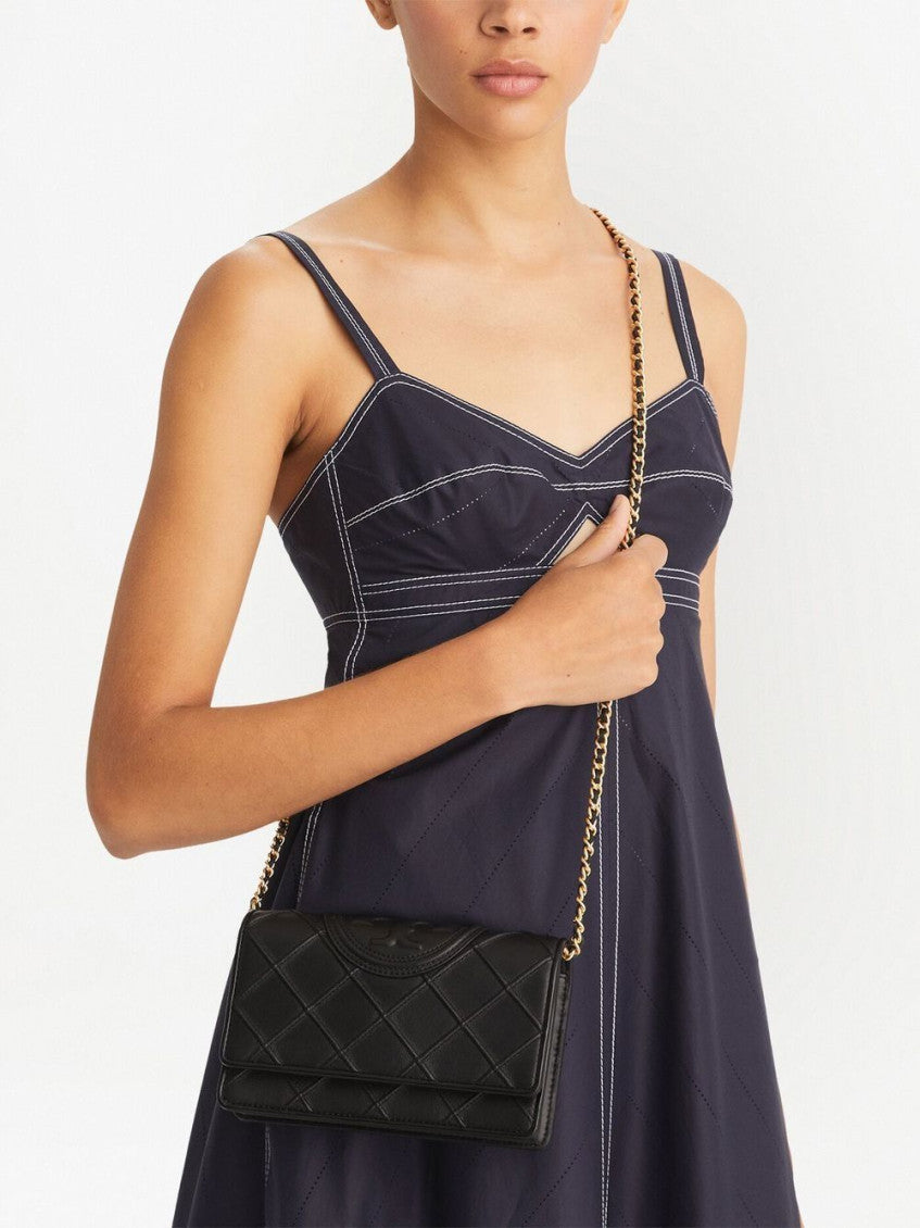 Black Fleming logo-embossed crossbody bag 3