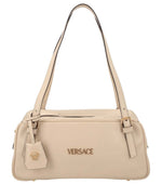 Beige Logo Large Shoulder Bag 1