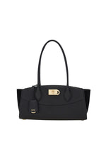 Black Studio Soft Medium Shoulder Bag 1
