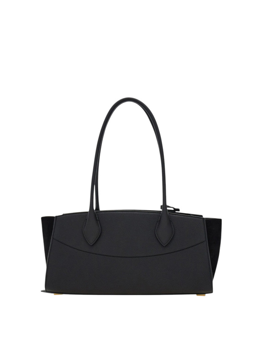 Black Studio Soft Medium Shoulder Bag 2