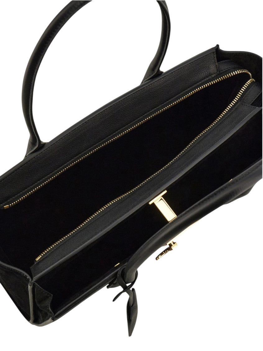Black Studio Soft Medium Shoulder Bag 3