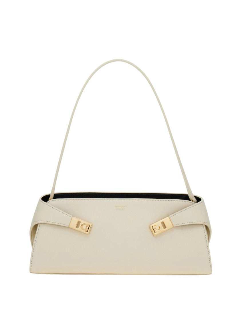 White Hug Large Shoulder Bag 1