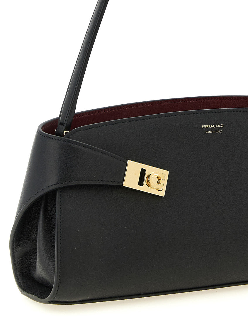 Black Hug Large Shoulder Bag 4