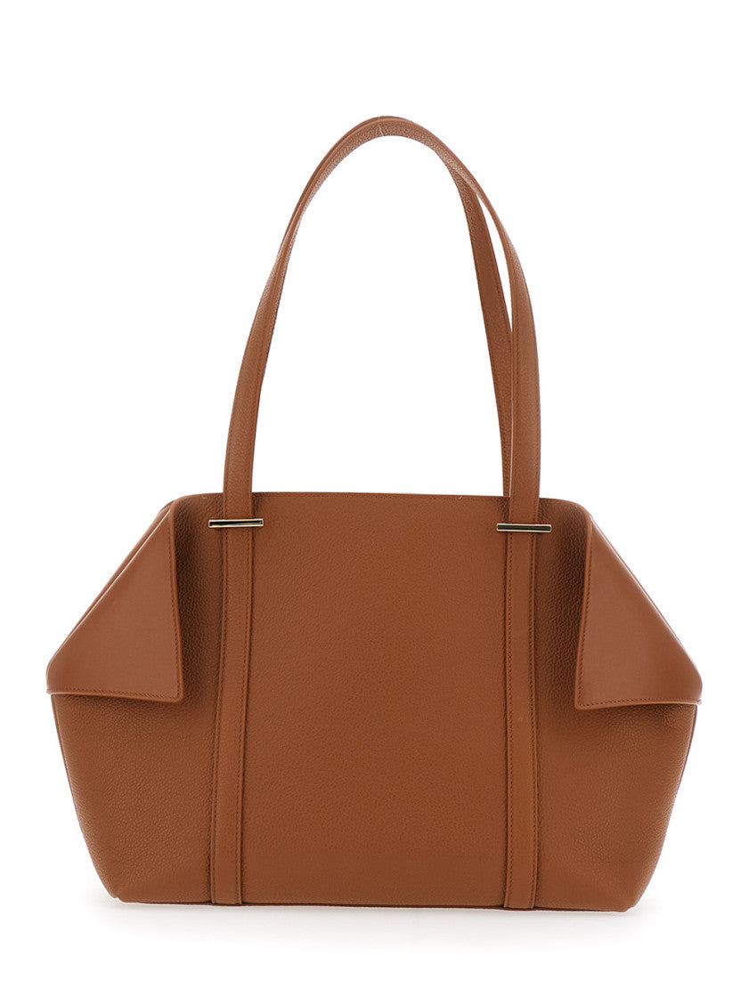Brown Folded Medium Tote 2